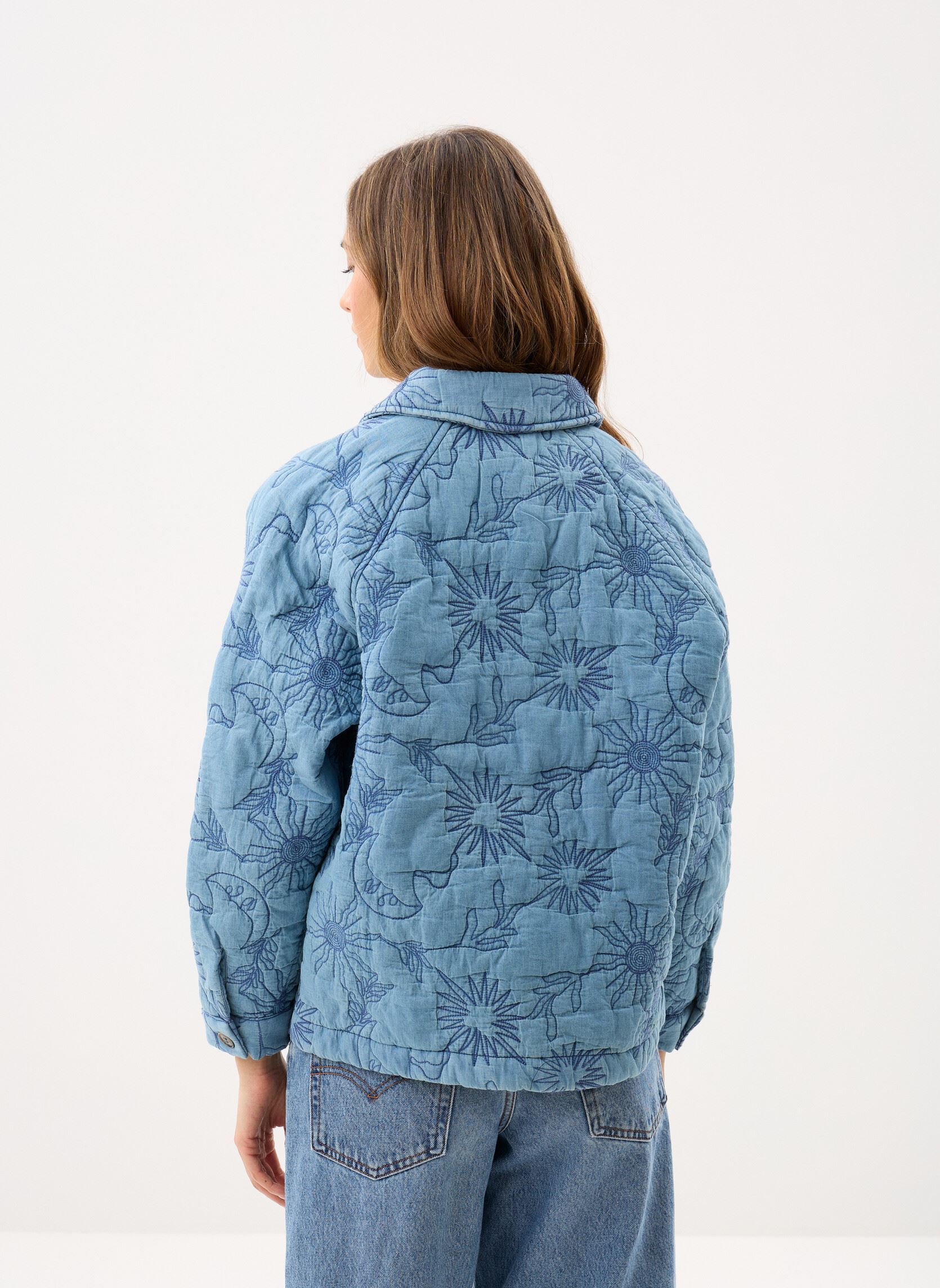 Jacken Vanda damen blau La Petite Etoile Jacken Vanda damen blau DOUBLE WASH