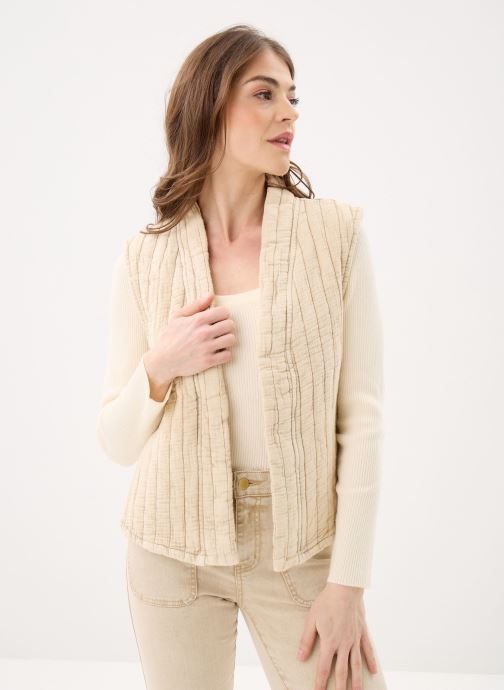 La Petite Etoile Vestes sans manches Vivie femme beige