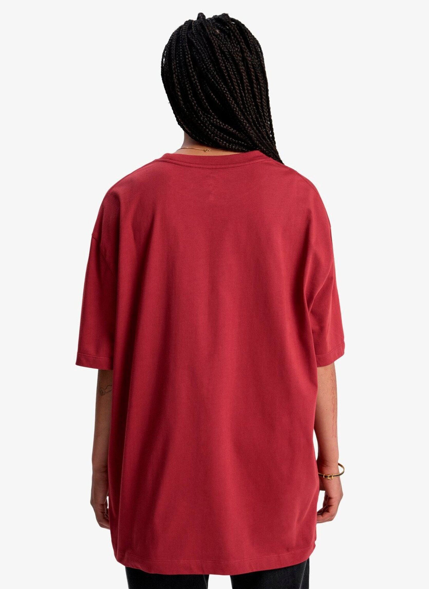 Magliette Boyfriend Ss donna rosso Quiksilver Magliette Boyfriend Ss donna rosso BURNT RUSSET