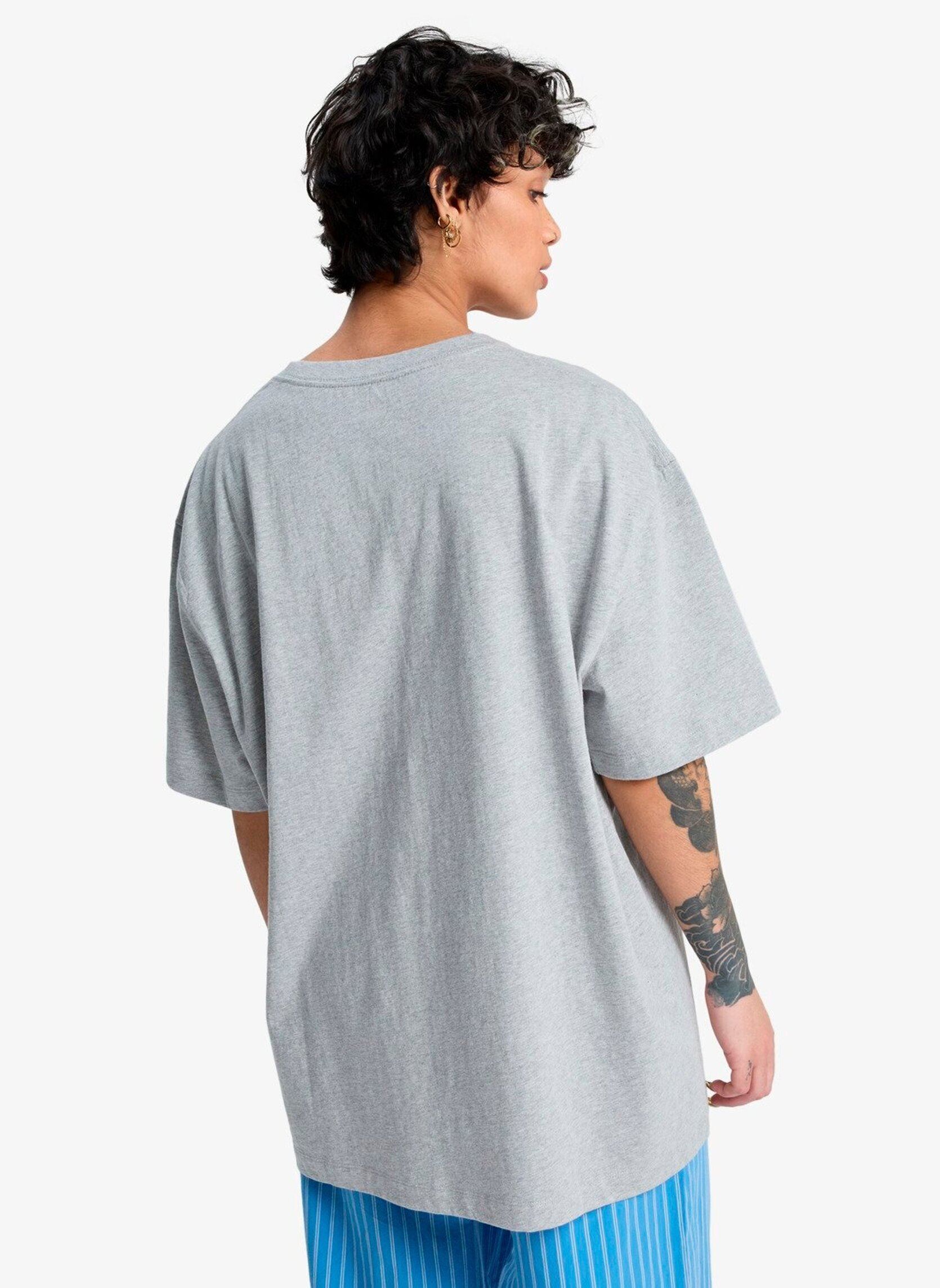T-shirts Boyfriend Ss dames grijs Quiksilver T-shirts Boyfriend Ss dames grijs LIGHT GREY HEATHER