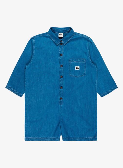 Quiksilver Kurze Jumpsuits Saba Denim Romper damen blau