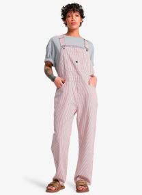 Overalls Angua Stripes Dungaree dames rood