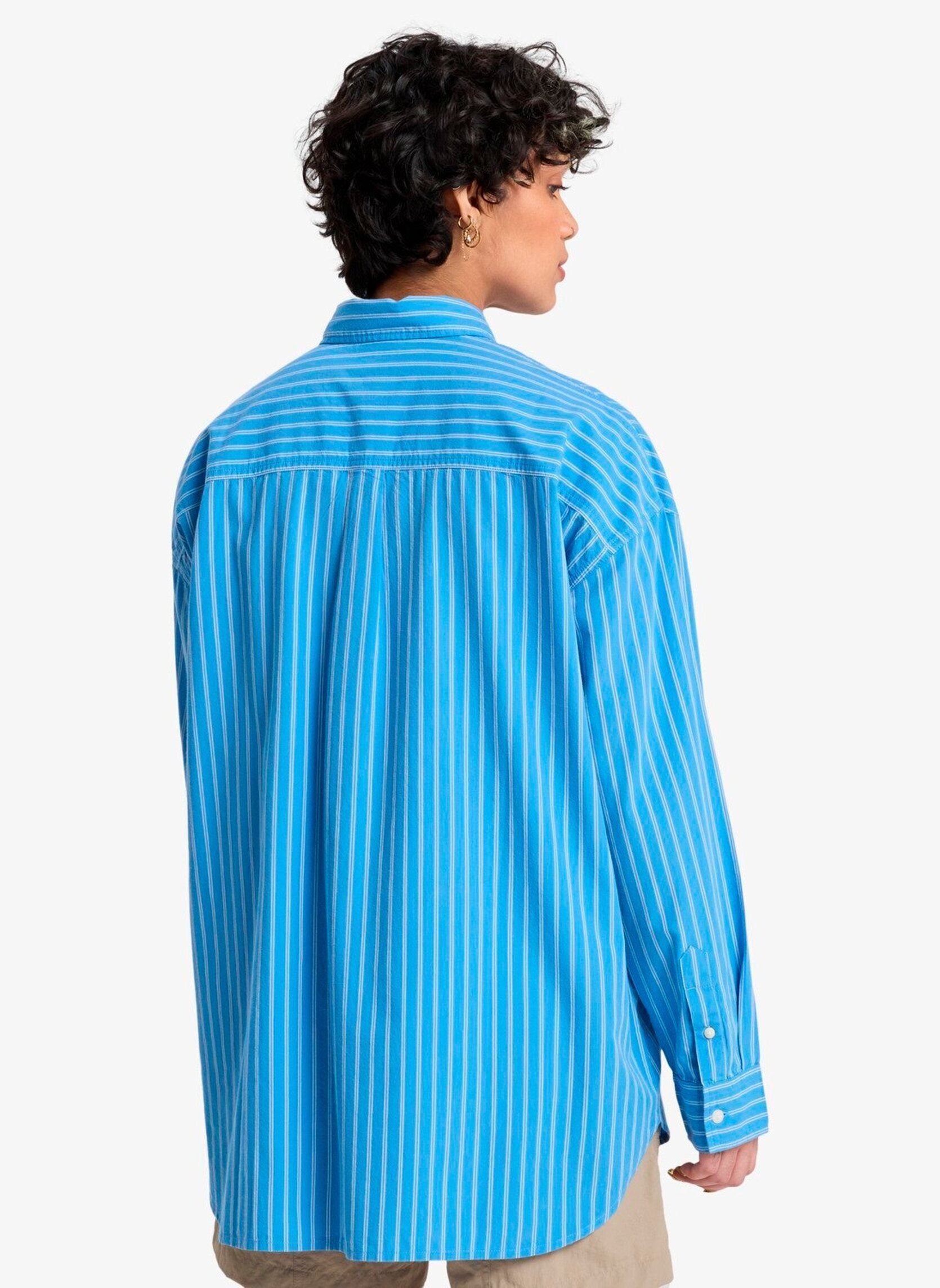 Hemden Finvoy Ls Shirt damen blau Quiksilver Hemden Finvoy Ls Shirt damen blau Riviera Vertical Stripes