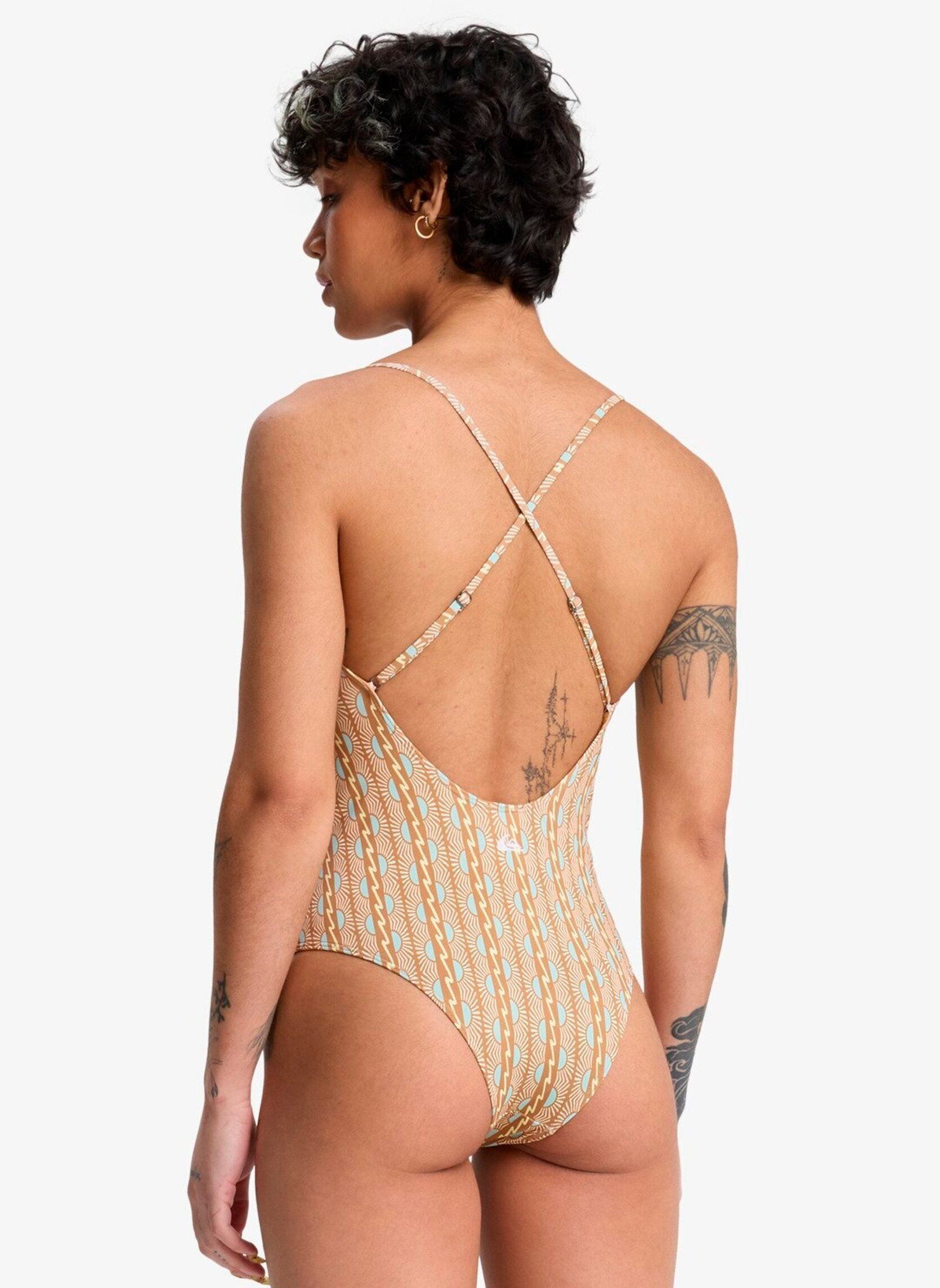 Badpak Aiton One Piece dames beige Quiksilver Badpak Aiton One Piece dames beige Bone White Horizon Women 32X32