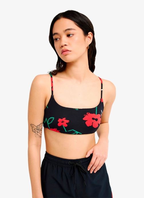 Quiksilver Hauts de maillot brassière Viacha Top femme noir