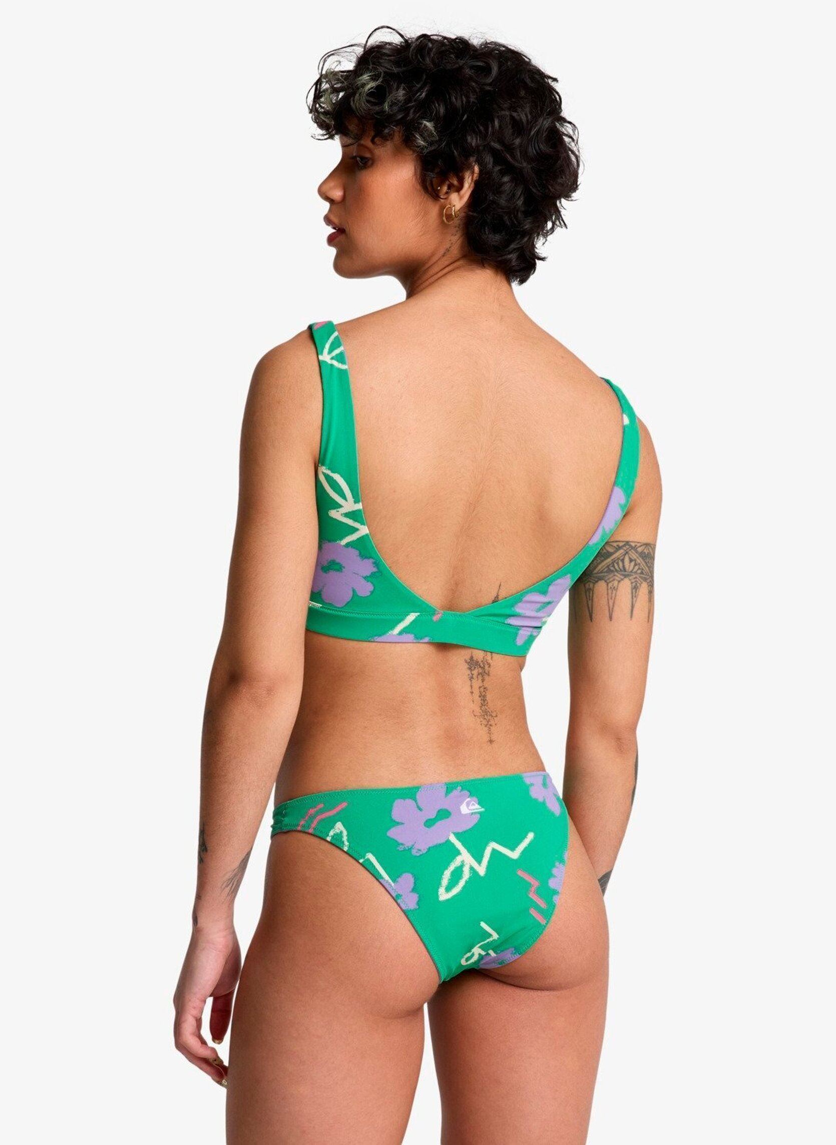 Sport-beha bikinitops Riva Top dames groen Quiksilver Sport-beha bikinitops Riva Top dames groen Leprechaun Street Floral 32