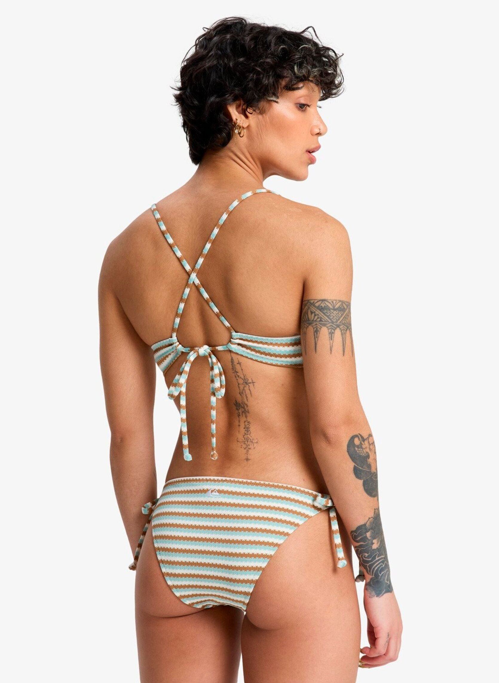 Bas de maillot culotte Clickity Clack Bottom femme multicolore Quiksilver Bas de maillot culotte Clickity Clack Bottom femme multicolore Tobacco Clickity Stripe