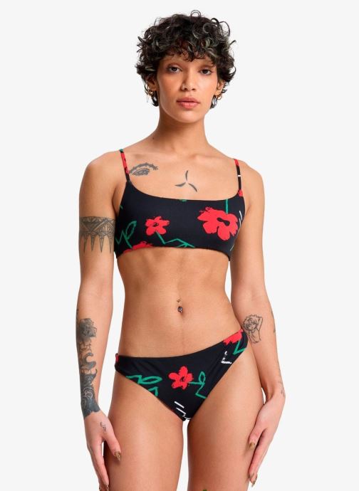 Quiksilver Tanga-Bikinihosen Viacha Bottom damen schwarz