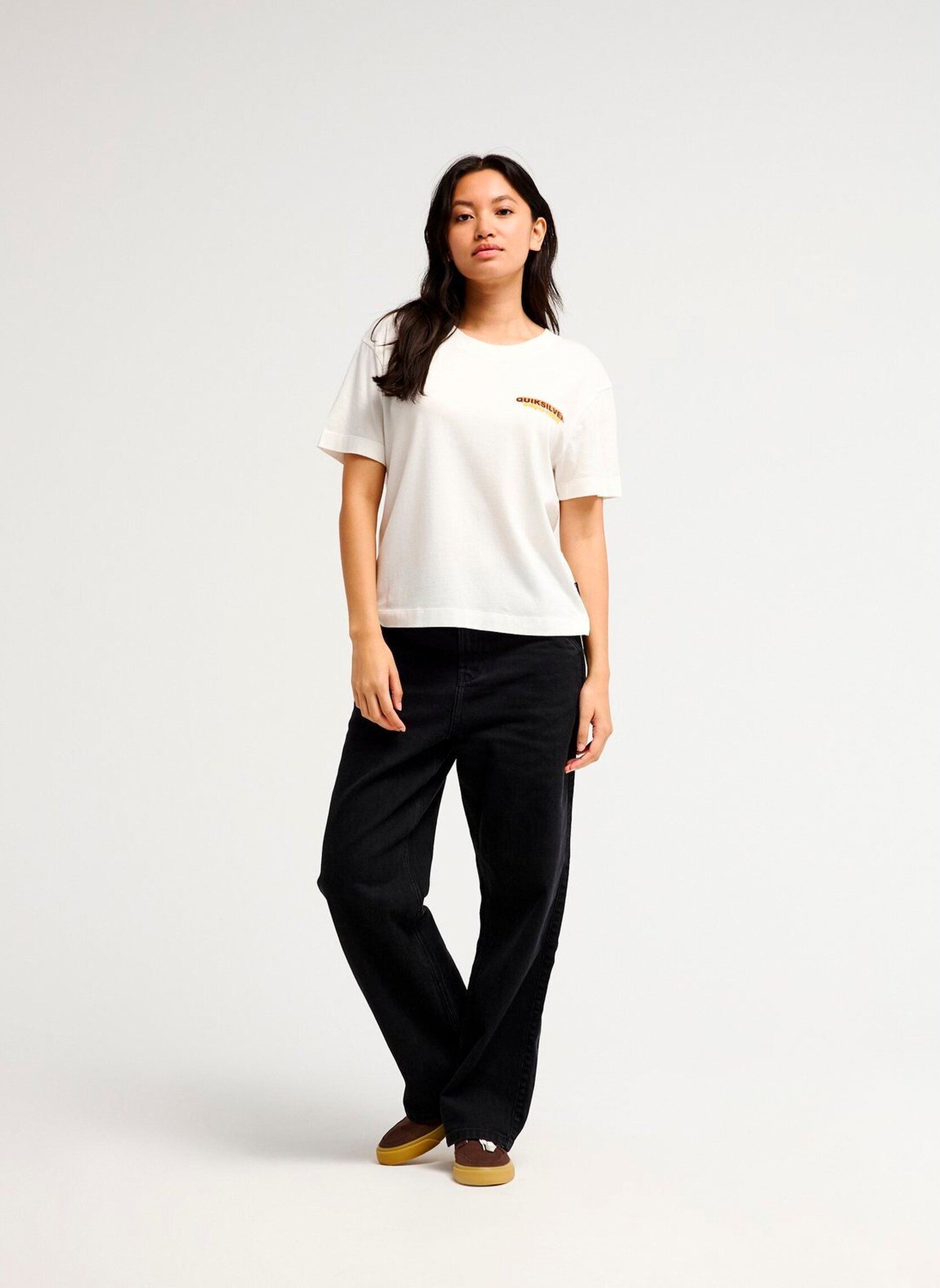 Tee-shirts Standard ss tee femme blanc Quiksilver Tee-shirts Standard ss tee femme blanc SNOW WHITE