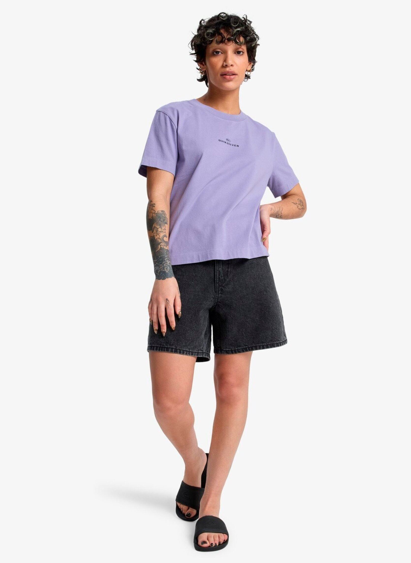 Tee-shirts Standard Ss Tee femme violet Quiksilver Tee-shirts Standard Ss Tee femme violet Daybreak
