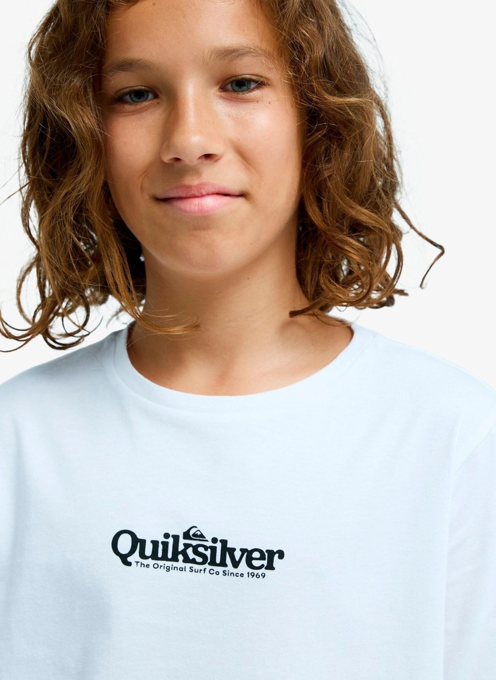 T-shirts met korte mouwen Fineline Ss jongens wit Quiksilver T-shirts met korte mouwen Fineline Ss jongens wit WHITE