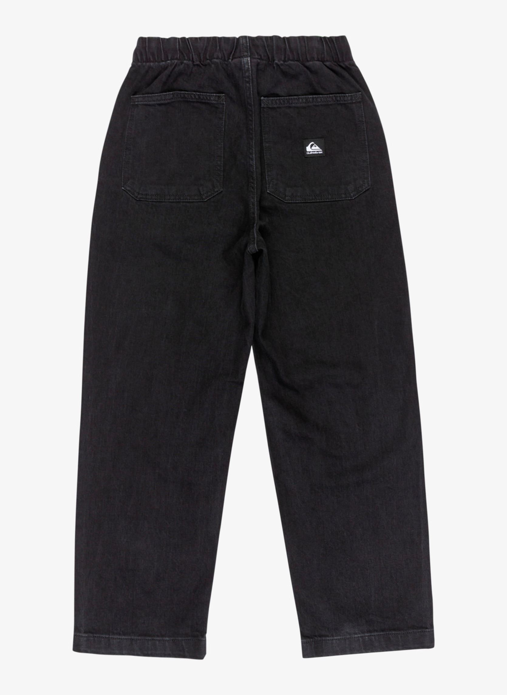 Jeans droits Taxer Baggy Denim Pant Youth garçon noir Quiksilver Jeans droits Taxer Baggy Denim Pant Youth garçon noir BLACK