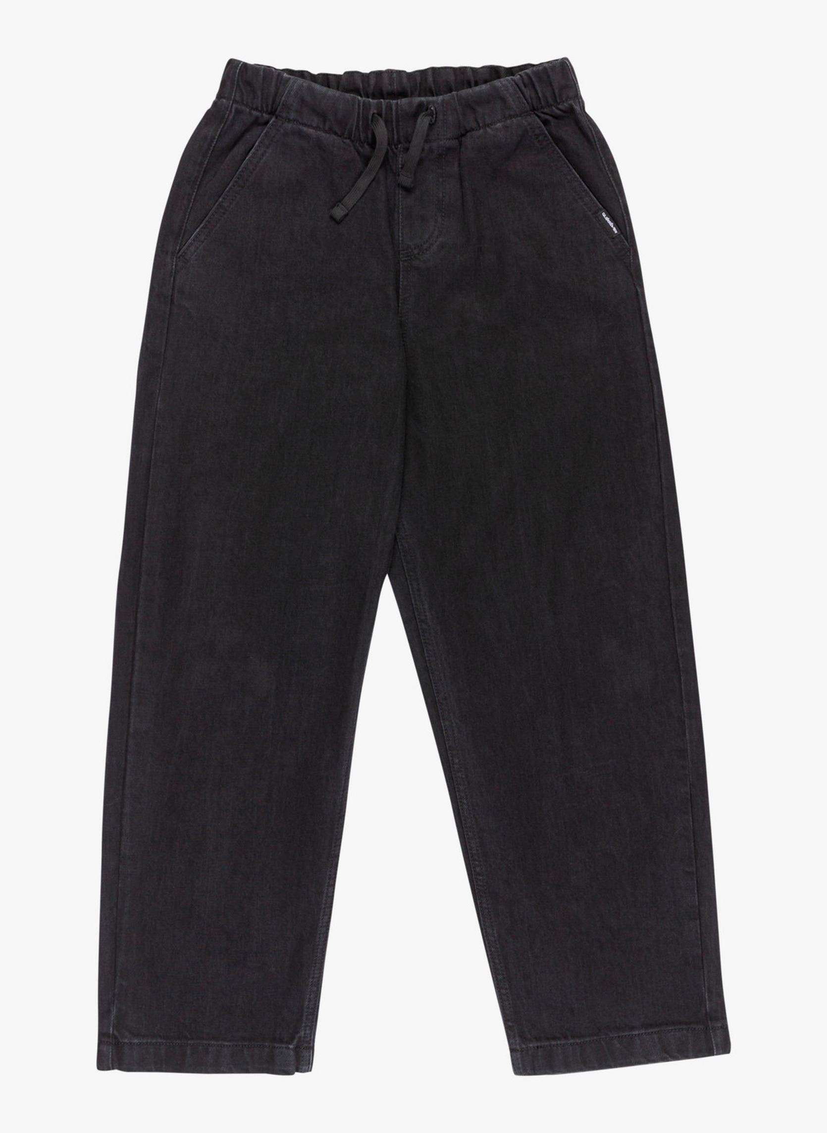 Jeans droits Taxer Baggy Denim Pant Youth garçon noir Quiksilver Jeans droits Taxer Baggy Denim Pant Youth garçon noir BLACK