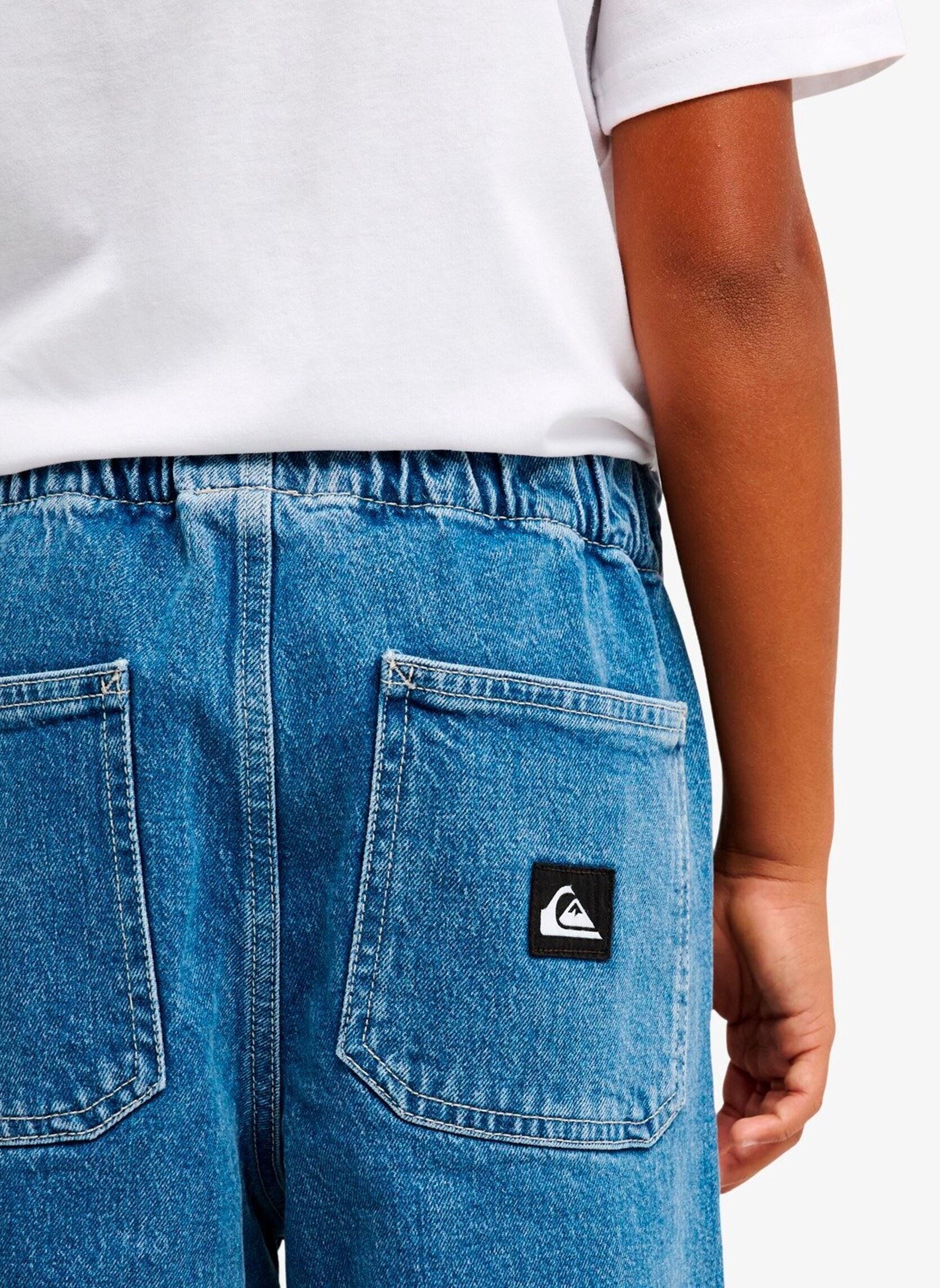 Straight Leg Jeans Taxer Baggy Denim Pant Youth jungen blau Quiksilver Straight Leg Jeans Taxer Baggy Denim Pant Youth jungen blau 2001 STONE WASH