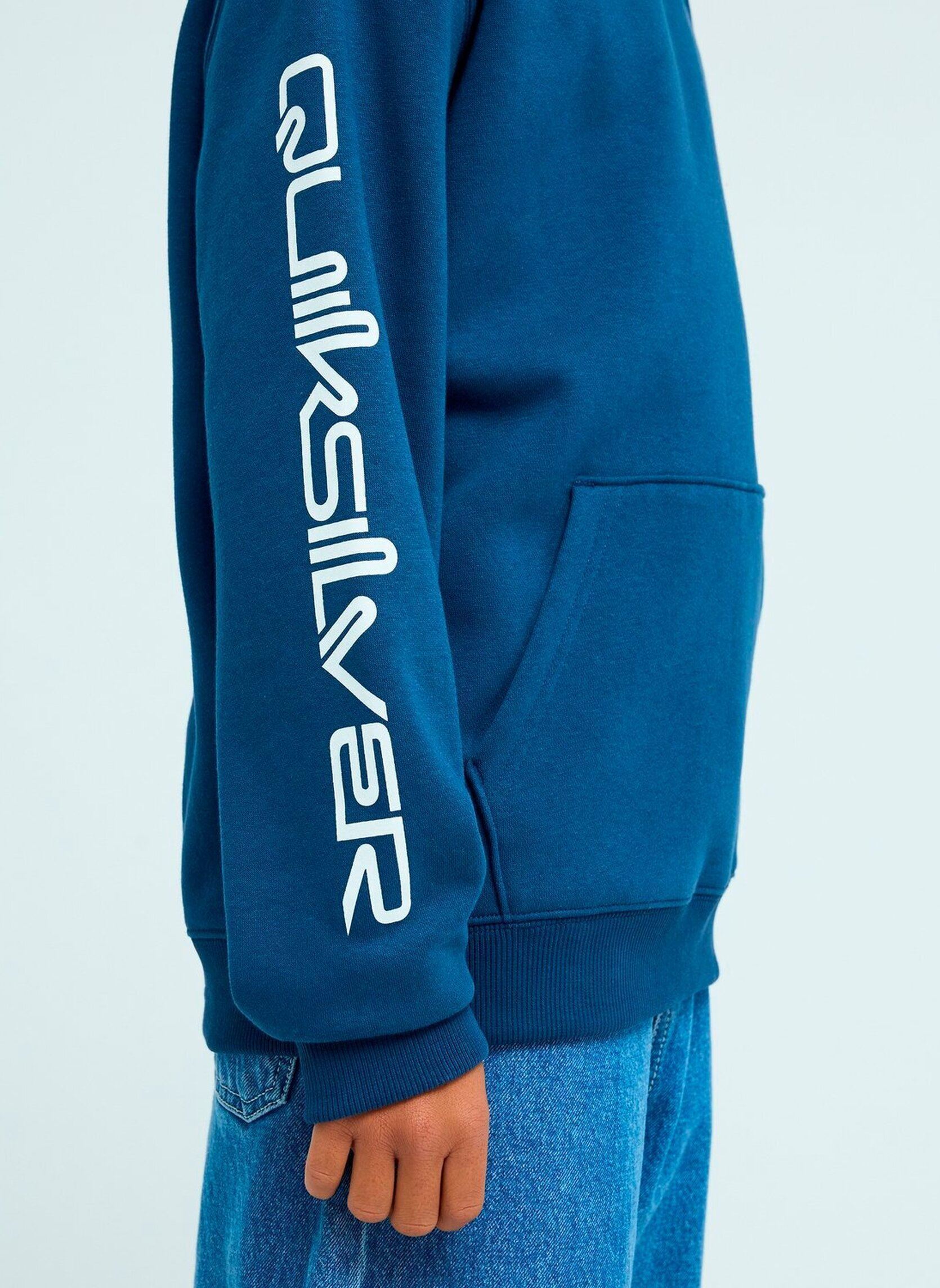 Kapuzenpullover Omni Logo Hoodie Youth jungen blau Quiksilver Kapuzenpullover Omni Logo Hoodie Youth jungen blau DARK DENIM