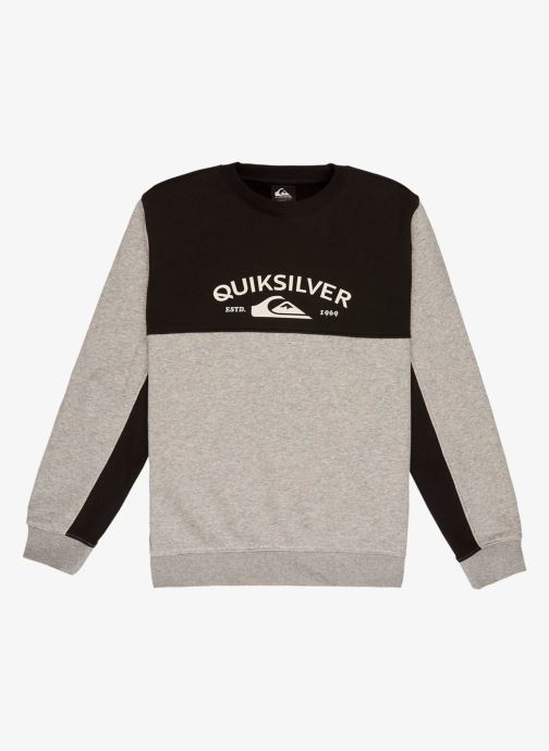 Quiksilver Sweats à capuche Knowledge Area Crew Youth garçon gris