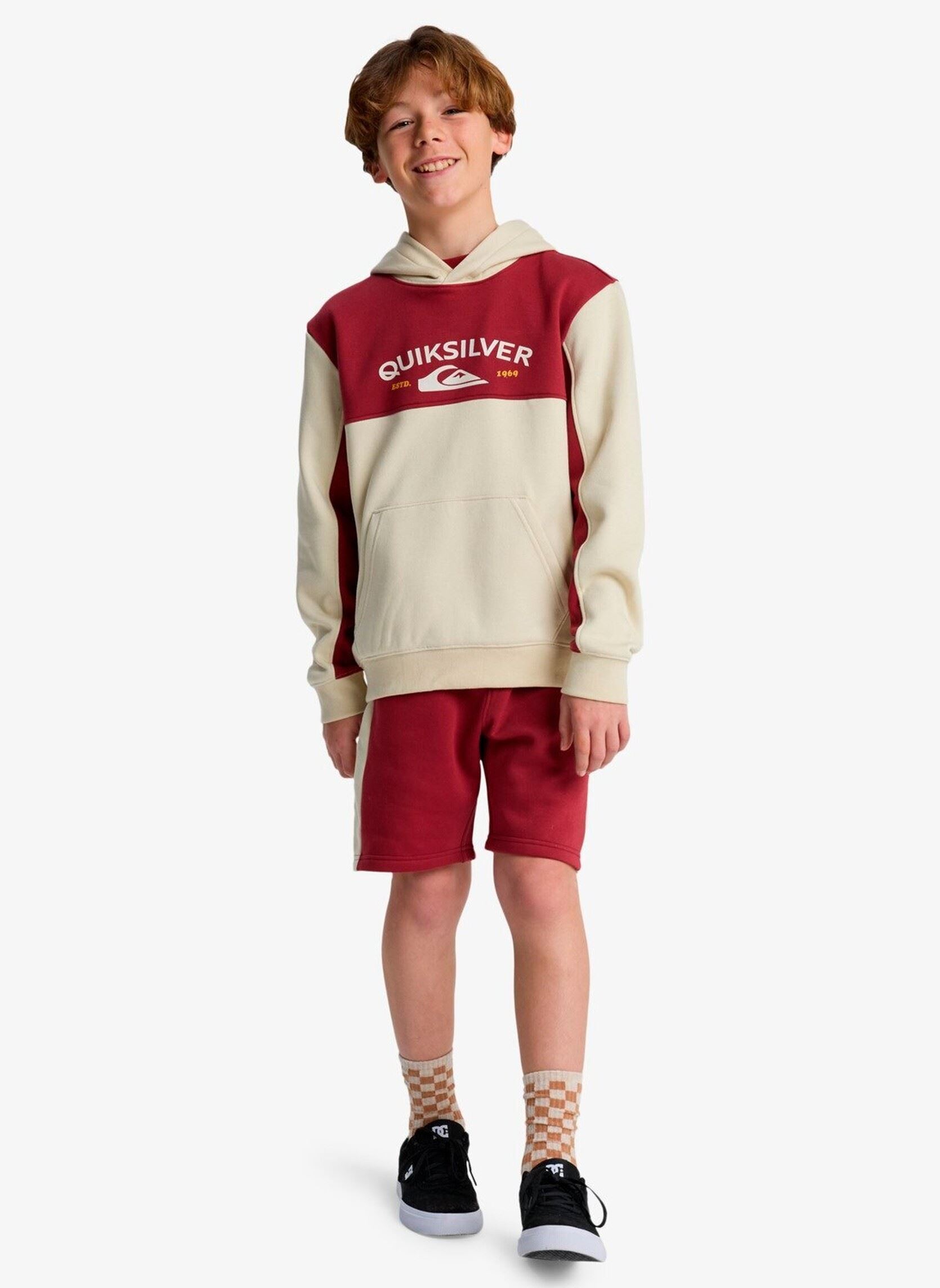 Sweats à capuche Knowledge Area Hoodie Youth garçon beige Quiksilver Sweats à capuche Knowledge Area Hoodie Youth garçon beige Bone White