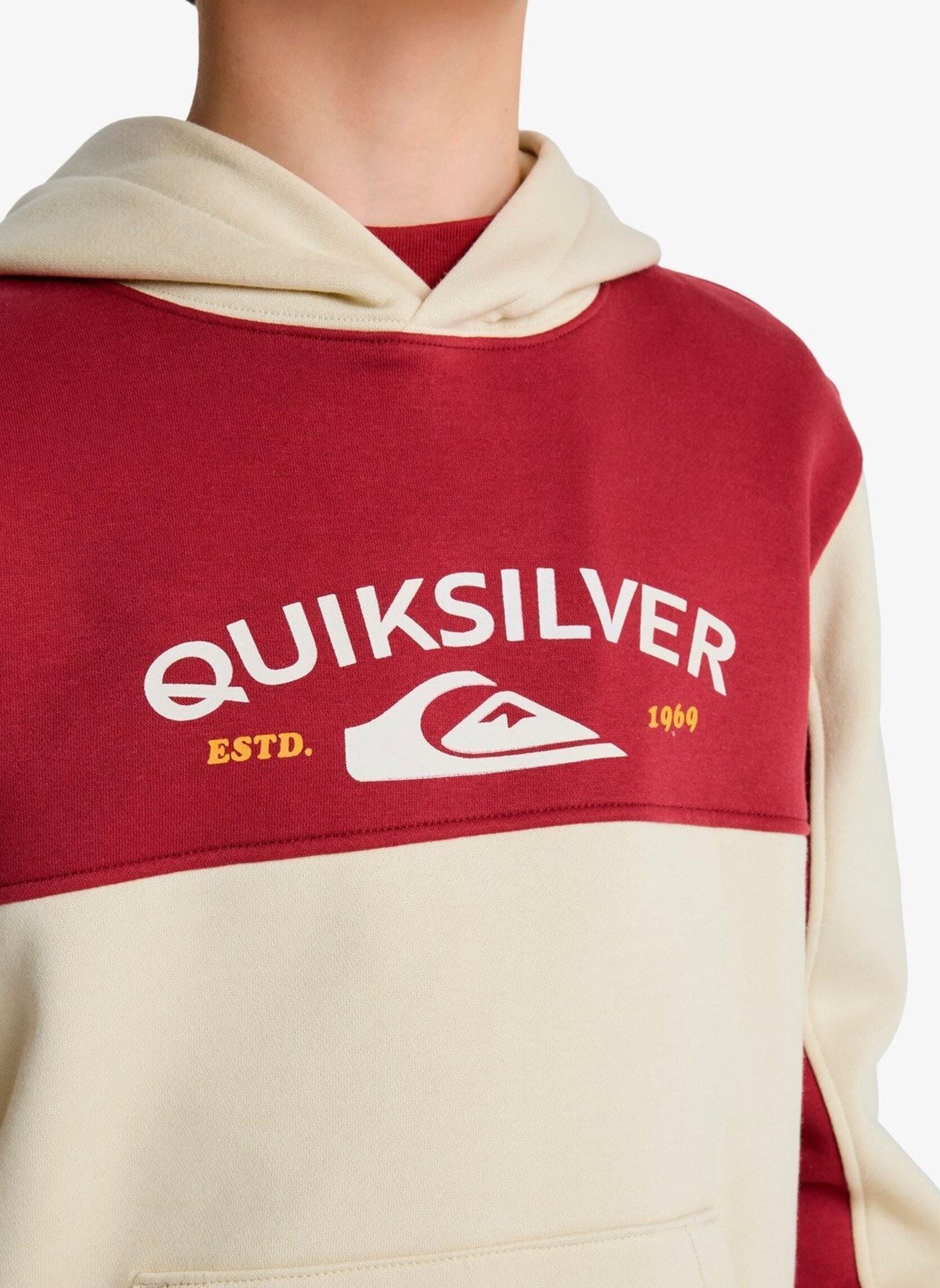 Sweats à capuche Knowledge Area Hoodie Youth garçon beige Quiksilver Sweats à capuche Knowledge Area Hoodie Youth garçon beige Bone White