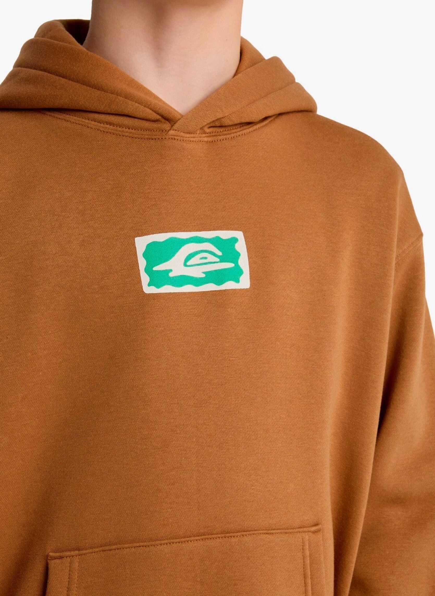 Kapuzenpullover Graphic Hero Hoodie Youth jungen braun Quiksilver Kapuzenpullover Graphic Hero Hoodie Youth jungen braun Tobacco Brown