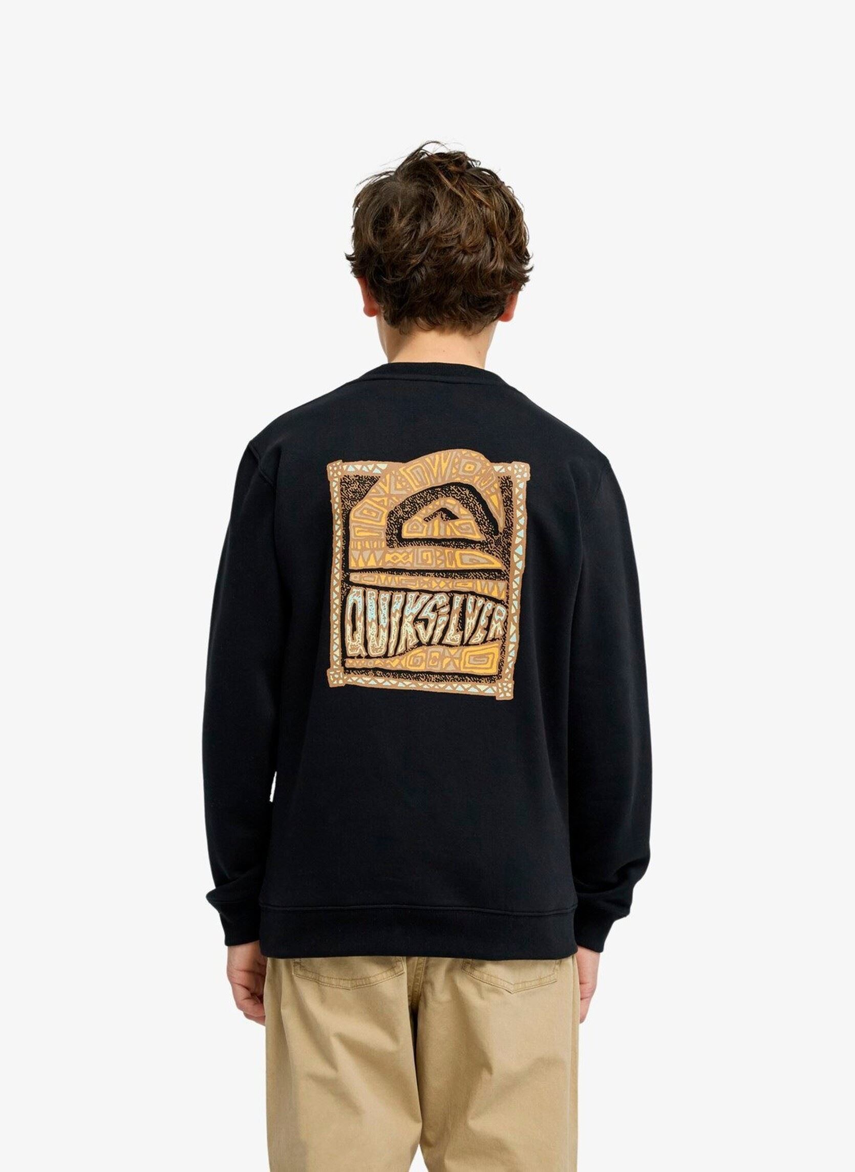Hoodies Graphic Crew Youth EQBFT03980 jongens zwart Quiksilver Hoodies Graphic Crew Youth EQBFT03980 jongens zwart Black