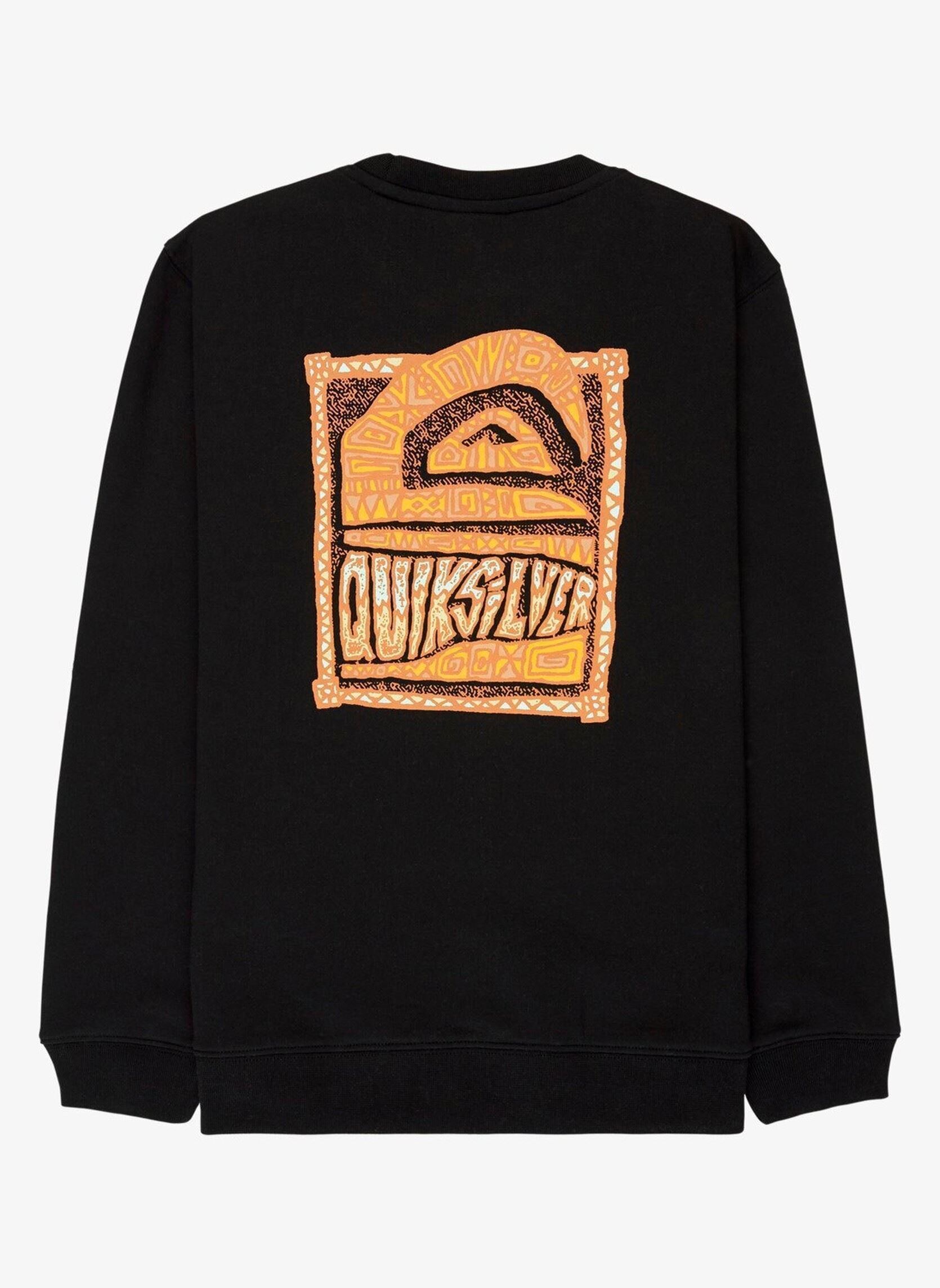 Hoodies Graphic Crew Youth EQBFT03980 jongens zwart Quiksilver Hoodies Graphic Crew Youth EQBFT03980 jongens zwart Black