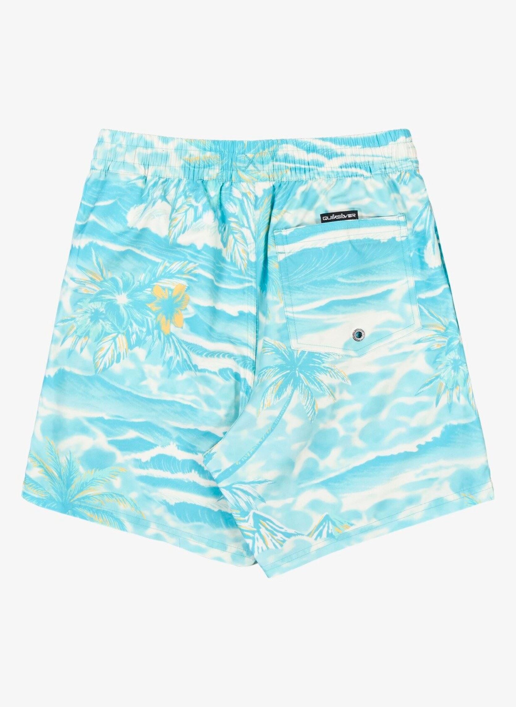 Shorts de bain Everyday Printed Volley Yth 14 garçon bleu Quiksilver Shorts de bain Everyday Printed Volley Yth 14 garçon bleu Aqua Sundown