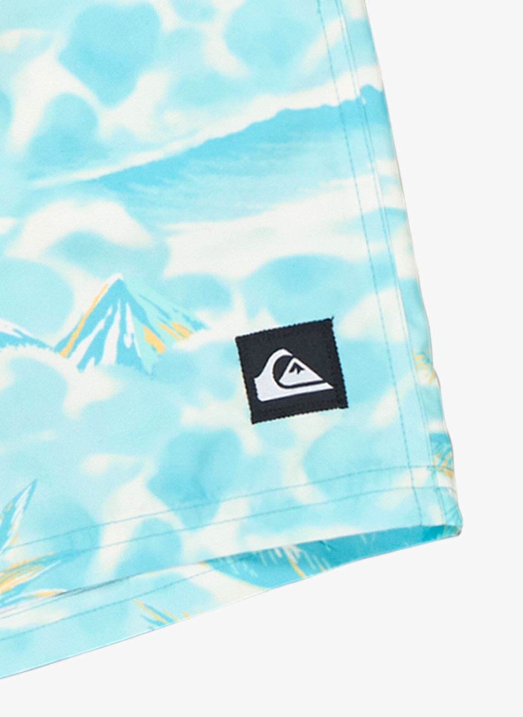 Shorts de bain Everyday Printed Volley Yth 14 garçon bleu Quiksilver Shorts de bain Everyday Printed Volley Yth 14 garçon bleu Aqua Sundown