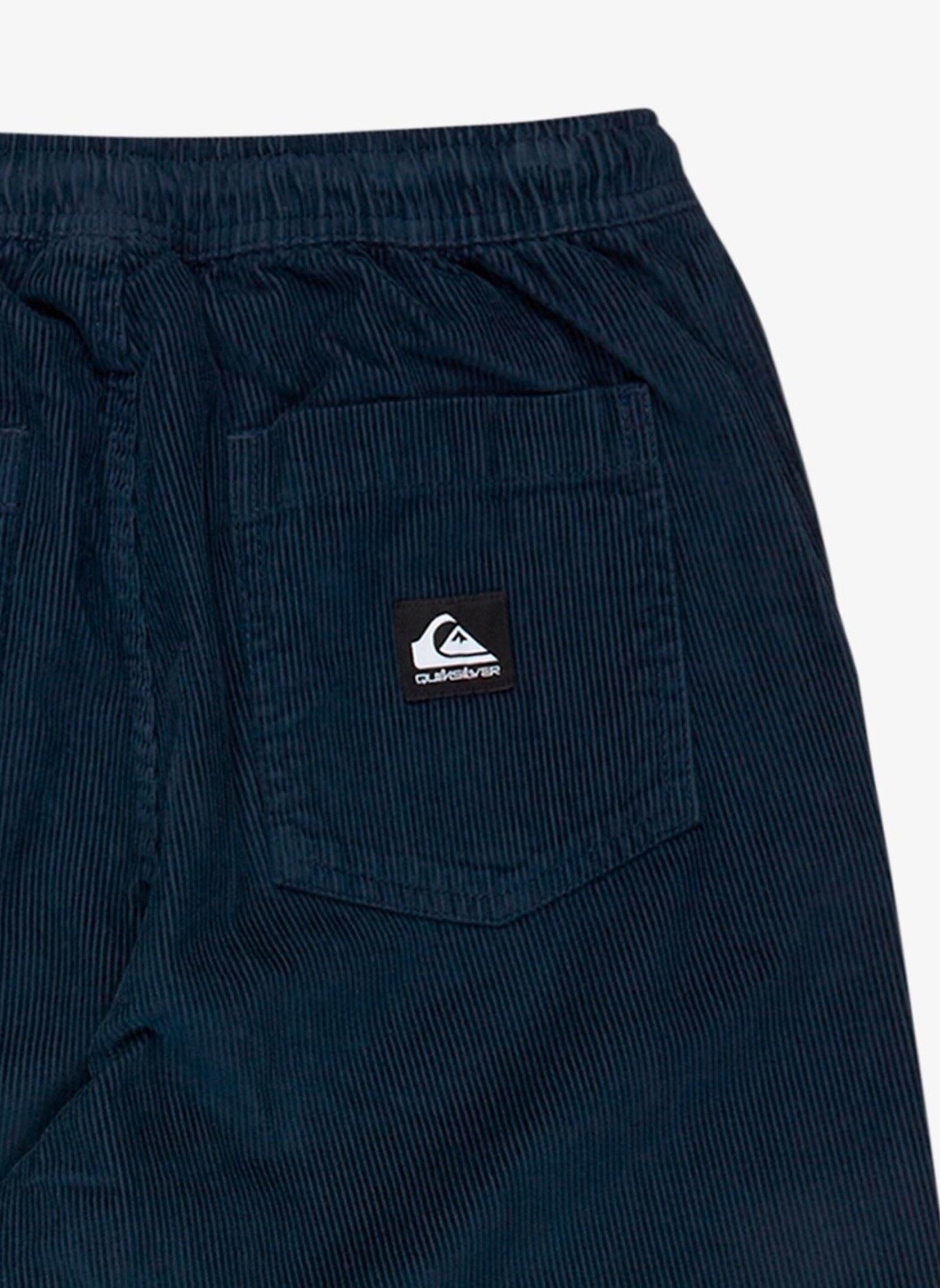 Pantalons Taxer Cord Pant Youth garçon bleu Quiksilver Pantalons Taxer Cord Pant Youth garçon bleu Dark Navy
