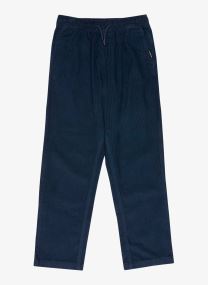 Pantalons Taxer Cord Pant Youth garçon bleu Quiksilver Pantalons Taxer Cord Pant Youth garçon bleu Dark Navy