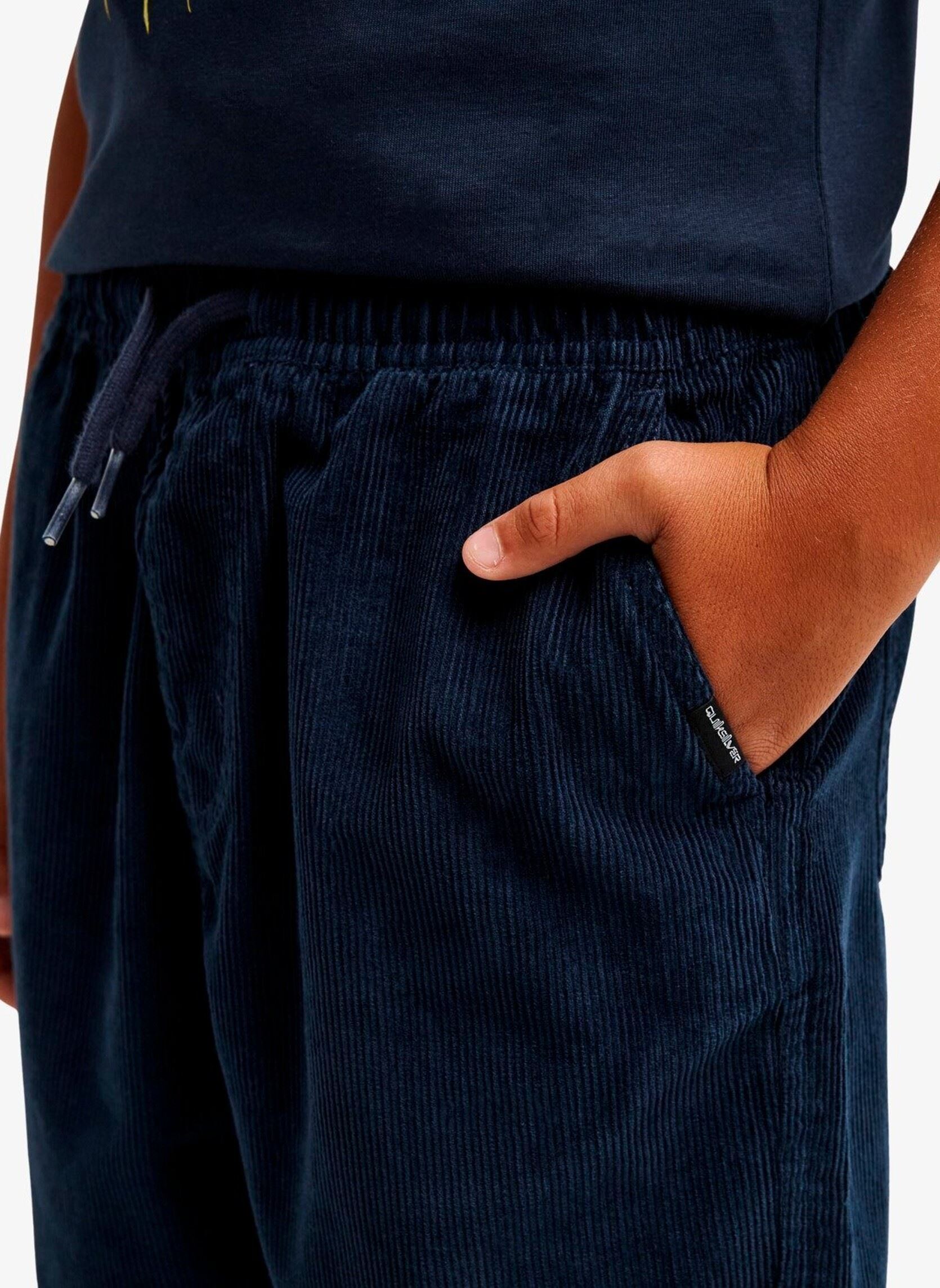 Bermuda's Taxer Cord Youth jongens blauw Quiksilver Bermuda's Taxer Cord Youth jongens blauw Dark Navy