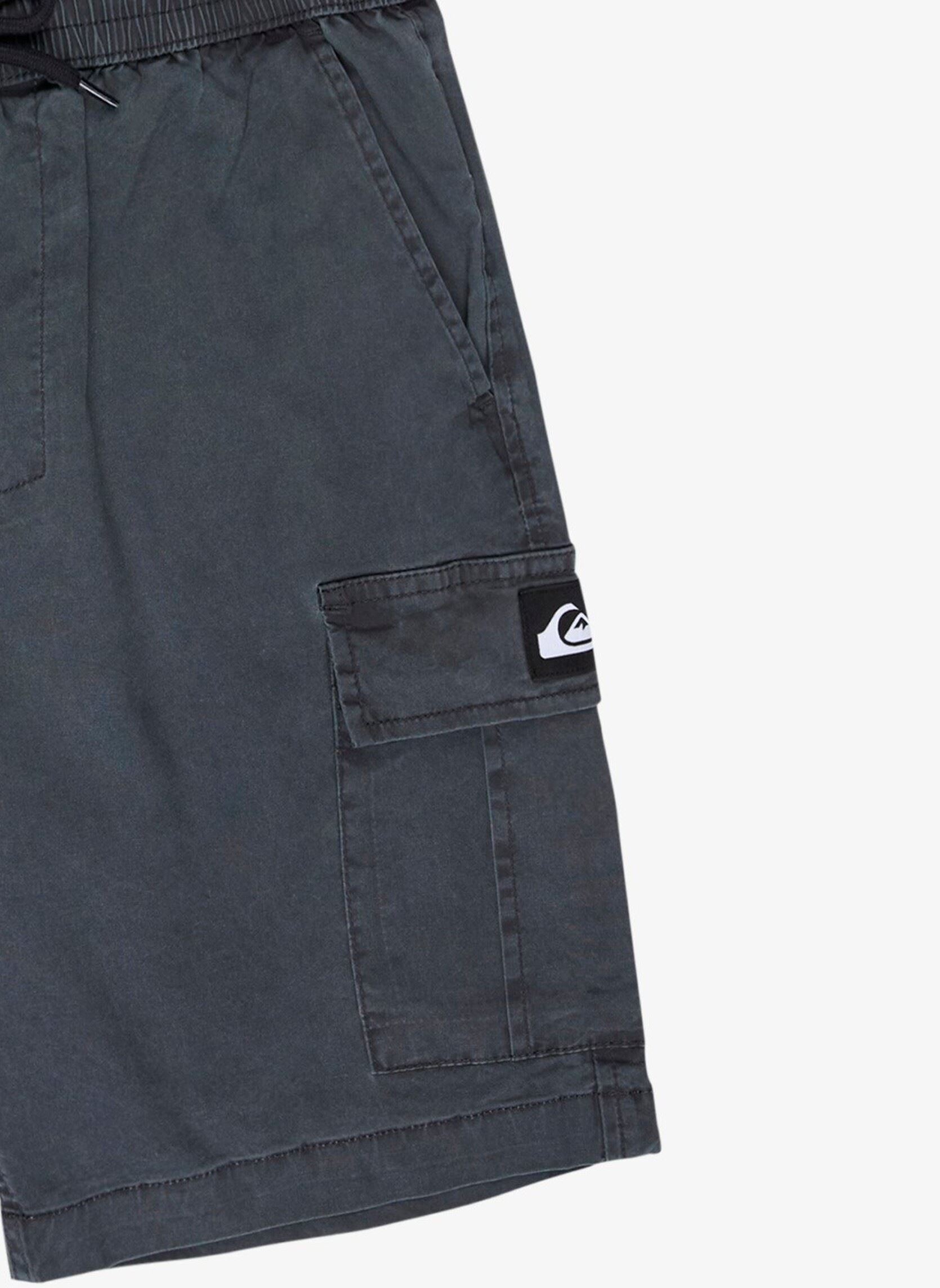 Bermudas Taxer Cargo Youth New garçon noir Quiksilver Bermudas Taxer Cargo Youth New garçon noir BLACK