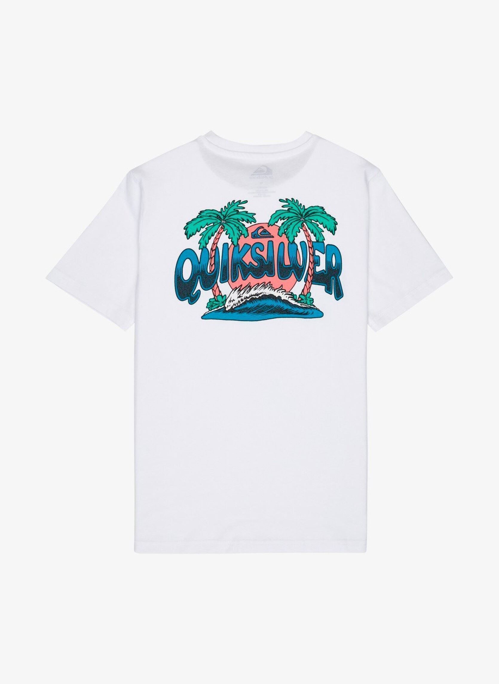 T-shirts met korte mouwen Palm Horizon Ss jongens wit Quiksilver T-shirts met korte mouwen Palm Horizon Ss jongens wit White