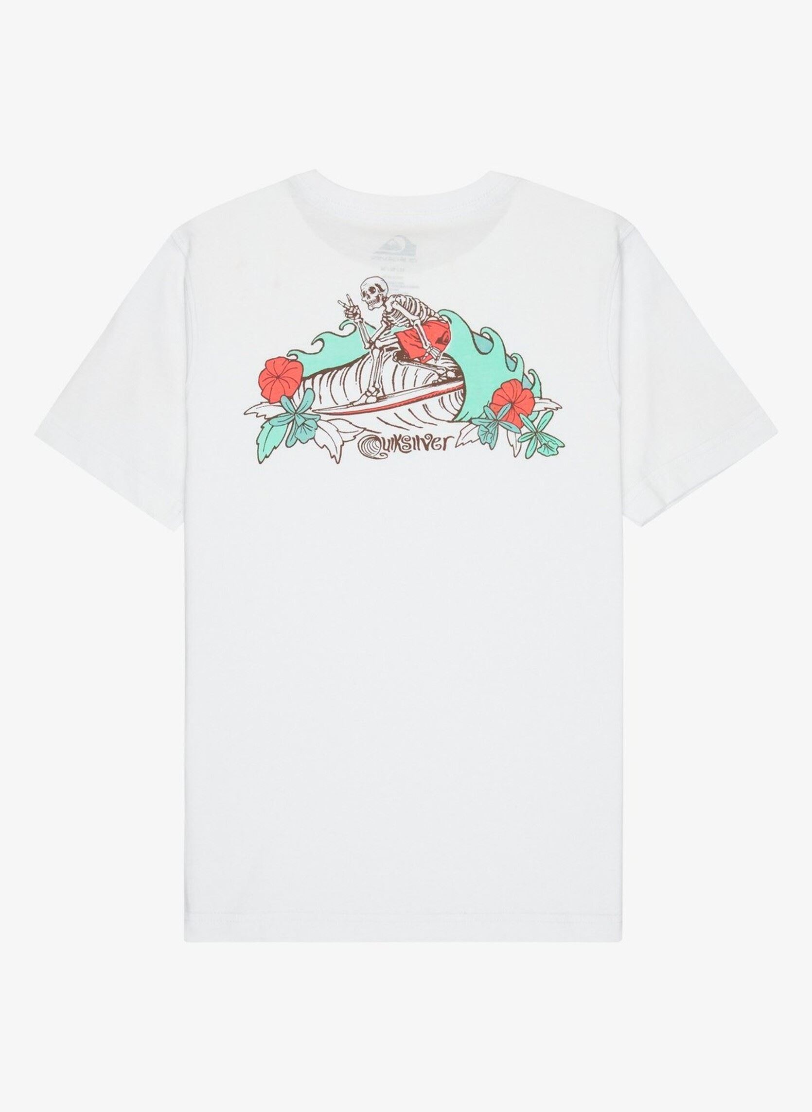 T-shirts met korte mouwen Skeleton Ride Ss jongens wit Quiksilver T-shirts met korte mouwen Skeleton Ride Ss jongens wit White