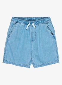 Shorts Taxer Denim Short Youth 16 garçon bleu Quiksilver Shorts Taxer Denim Short Youth 16 garçon bleu 2001 Stone Wash