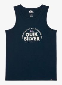 Hemdjes Fundamental Ride Tank jongens blauw Quiksilver Hemdjes Fundamental Ride Tank jongens blauw Dark Navy