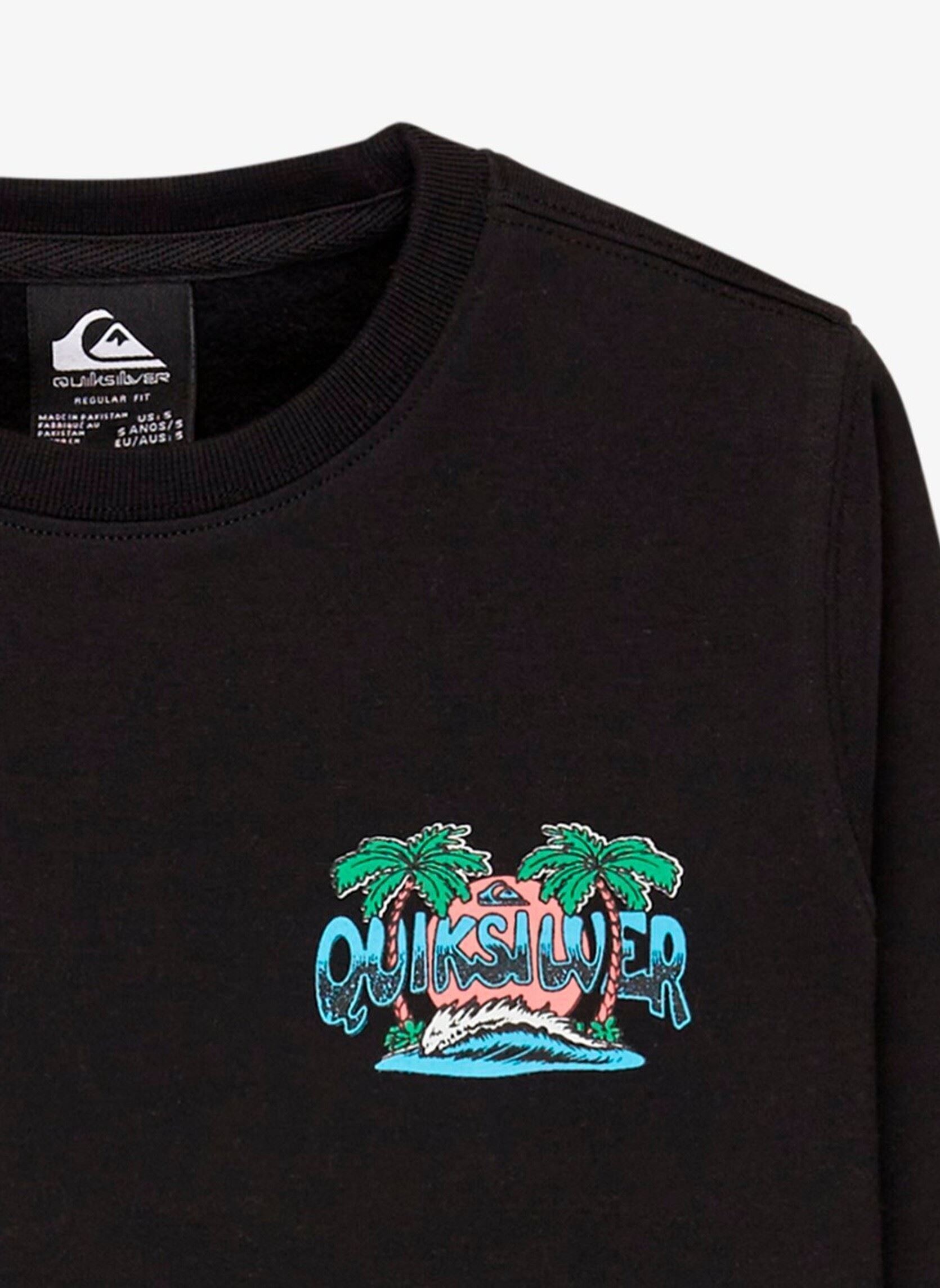 Sweats à capuche Graphic Crew Boy garçon noir Quiksilver Sweats à capuche Graphic Crew Boy garçon noir Black