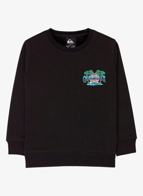 Quiksilver Sweats à capuche Graphic Crew Boy garçon noir