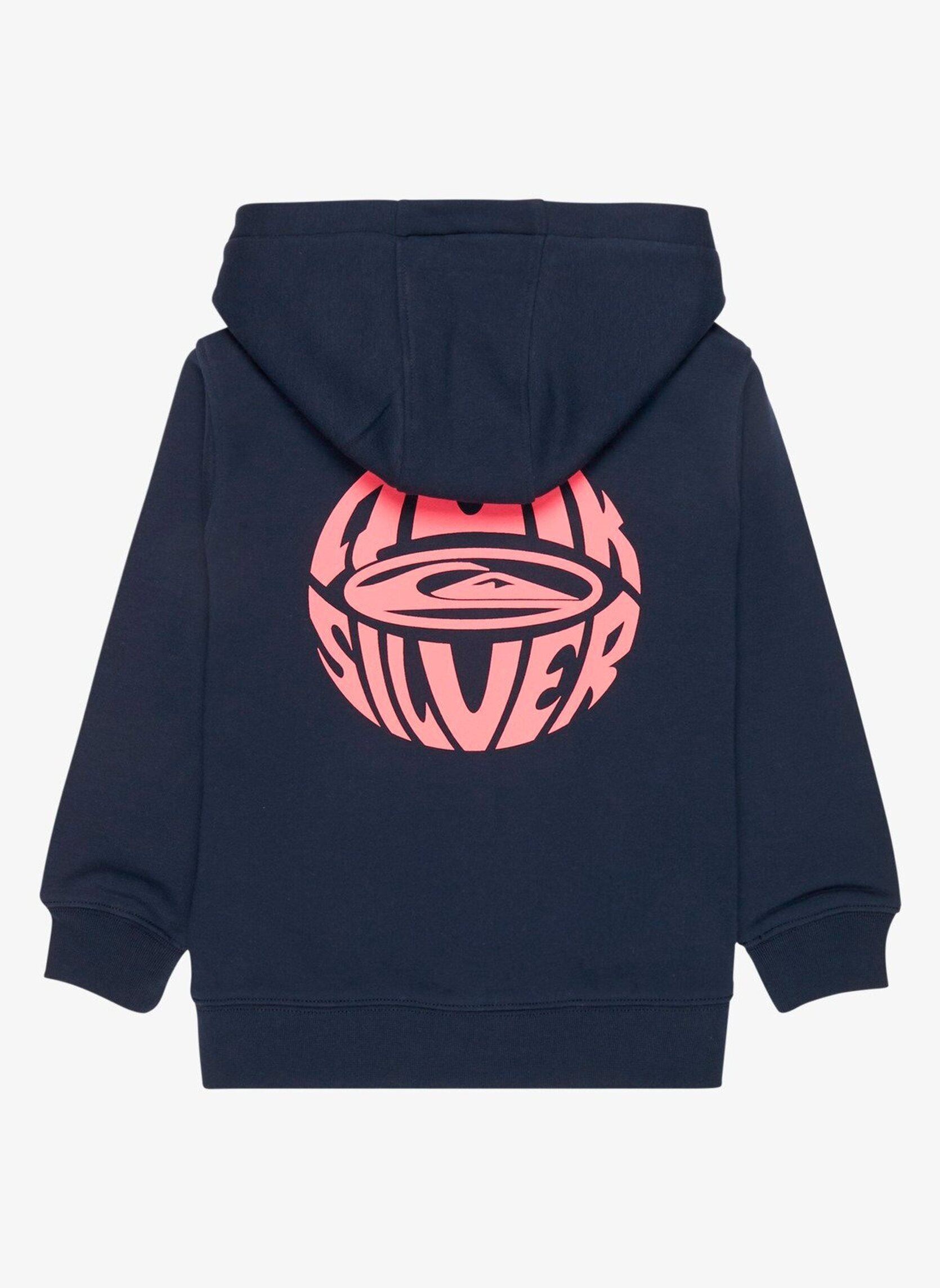 Sweatshirts mit Reißverschluss Quik Globe Hoodie Zip Boy jungen blau Quiksilver Sweatshirts mit Reißverschluss Quik Globe Hoodie Zip Boy jungen blau Dark Navy