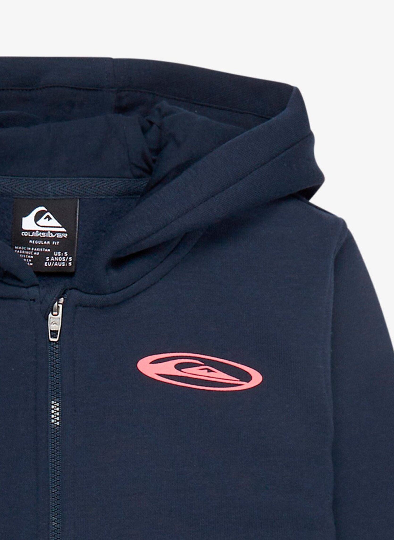 Sweatshirts mit Reißverschluss Quik Globe Hoodie Zip Boy jungen blau Quiksilver Sweatshirts mit Reißverschluss Quik Globe Hoodie Zip Boy jungen blau Dark Navy