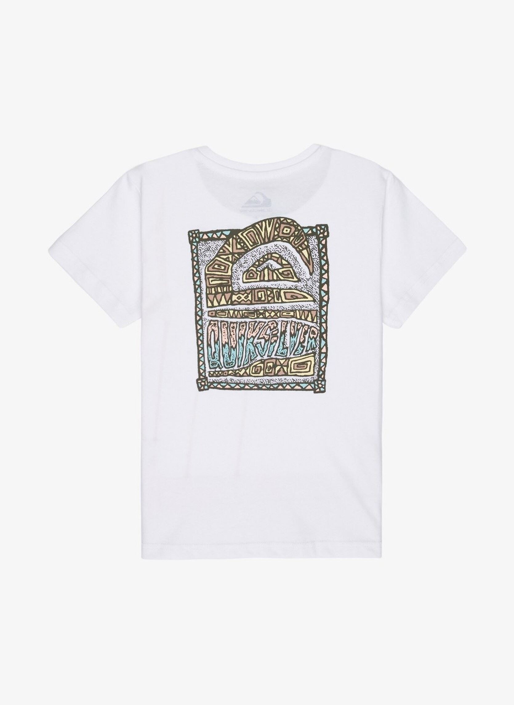 Tee-shirts manches courtes Ev Heritage Ss Boy garçon blanc Quiksilver Tee-shirts manches courtes Ev Heritage Ss Boy garçon blanc White