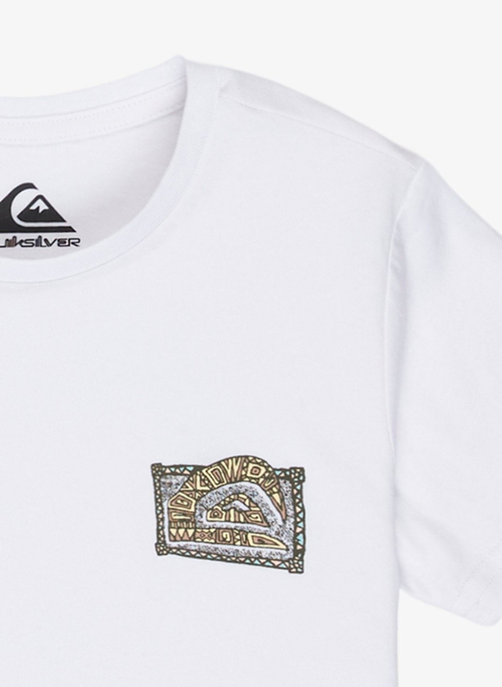 Tee-shirts manches courtes Ev Heritage Ss Boy garçon blanc Quiksilver Tee-shirts manches courtes Ev Heritage Ss Boy garçon blanc White
