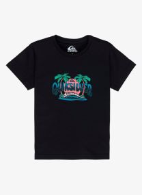 Kurzarm-T-Shirts Ev Palm Horizon Ss Boy jungen schwarz