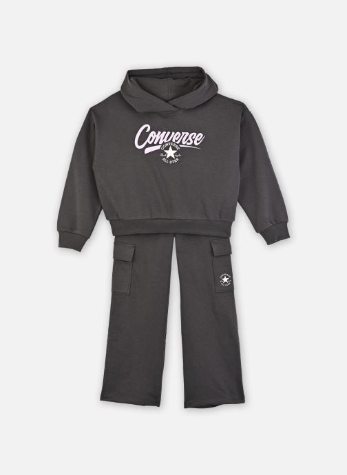 Converse Apparel Jogginghosen Cnvg Hoodie And Cargo Pant Set mädchen grau