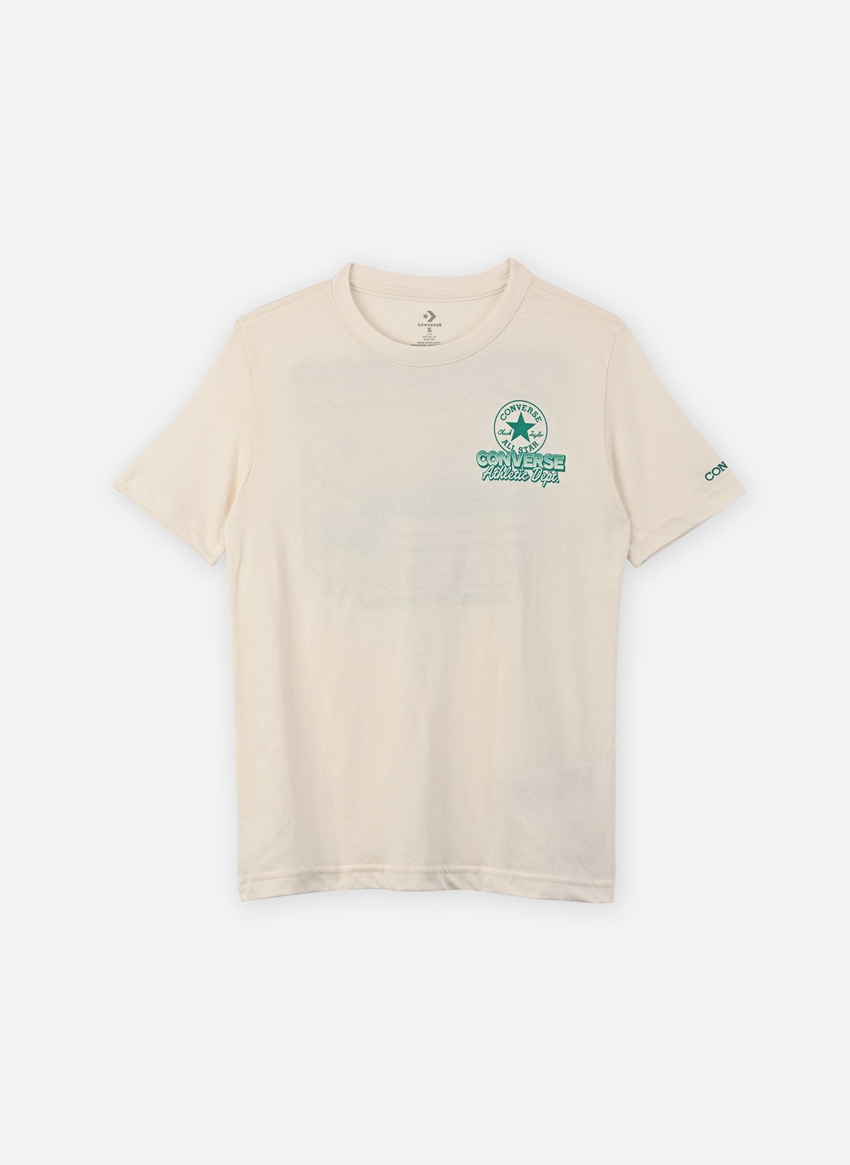 T-shirts met korte mouwen Cnvb Frontback Retro Snkr Tee jongens wit Converse Apparel T-shirts met korte mouwen Cnvb Frontback Retro Snkr Tee jongens wit EGRET