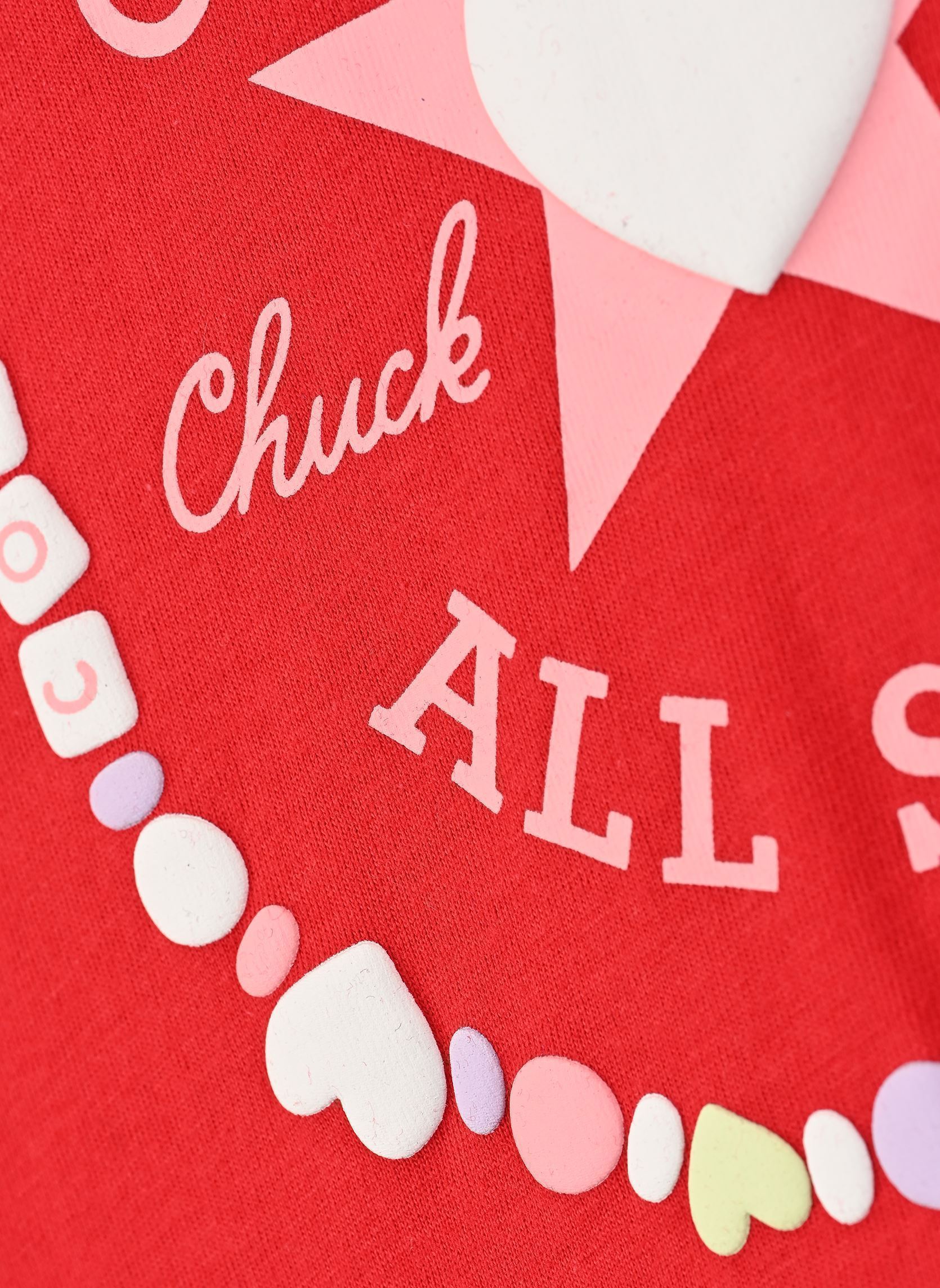 Kurzarm-T-Shirts Cnvg Valentine'S Day Heart Tee mädchen rot Converse Apparel Kurzarm-T-Shirts Cnvg Valentine'S Day Heart Tee mädchen rot CONVERSE RED
