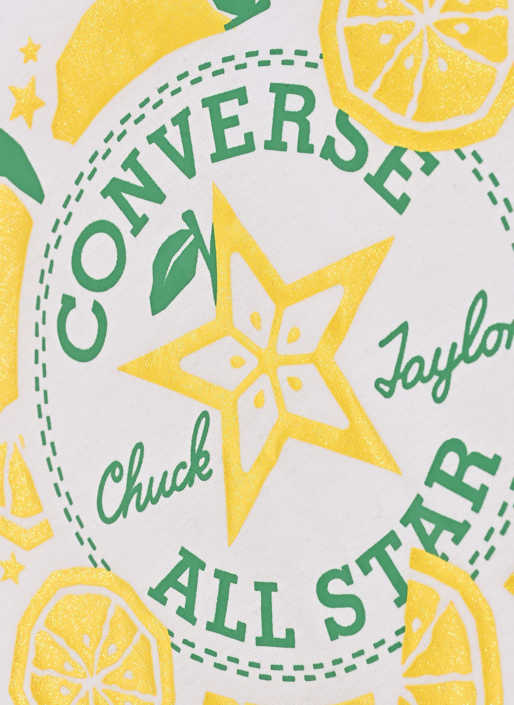Tee-shirts manches courtes Cnvg Spring Citrus Lemon Tee fille blanc Converse Apparel Tee-shirts manches courtes Cnvg Spring Citrus Lemon Tee fille blanc WHITE