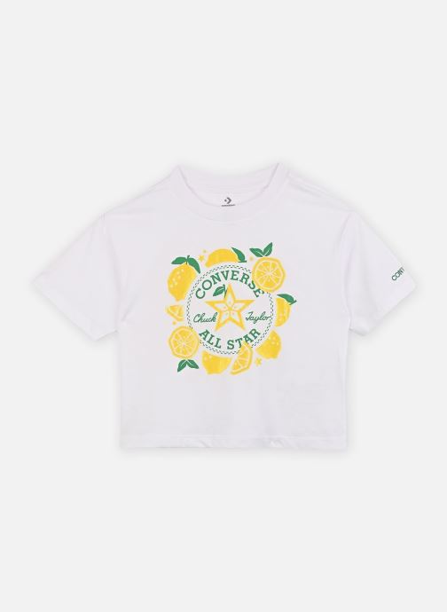 Converse Apparel Kurzarm-T-Shirts Cnvg Spring Citrus Lemon Tee mädchen weiß