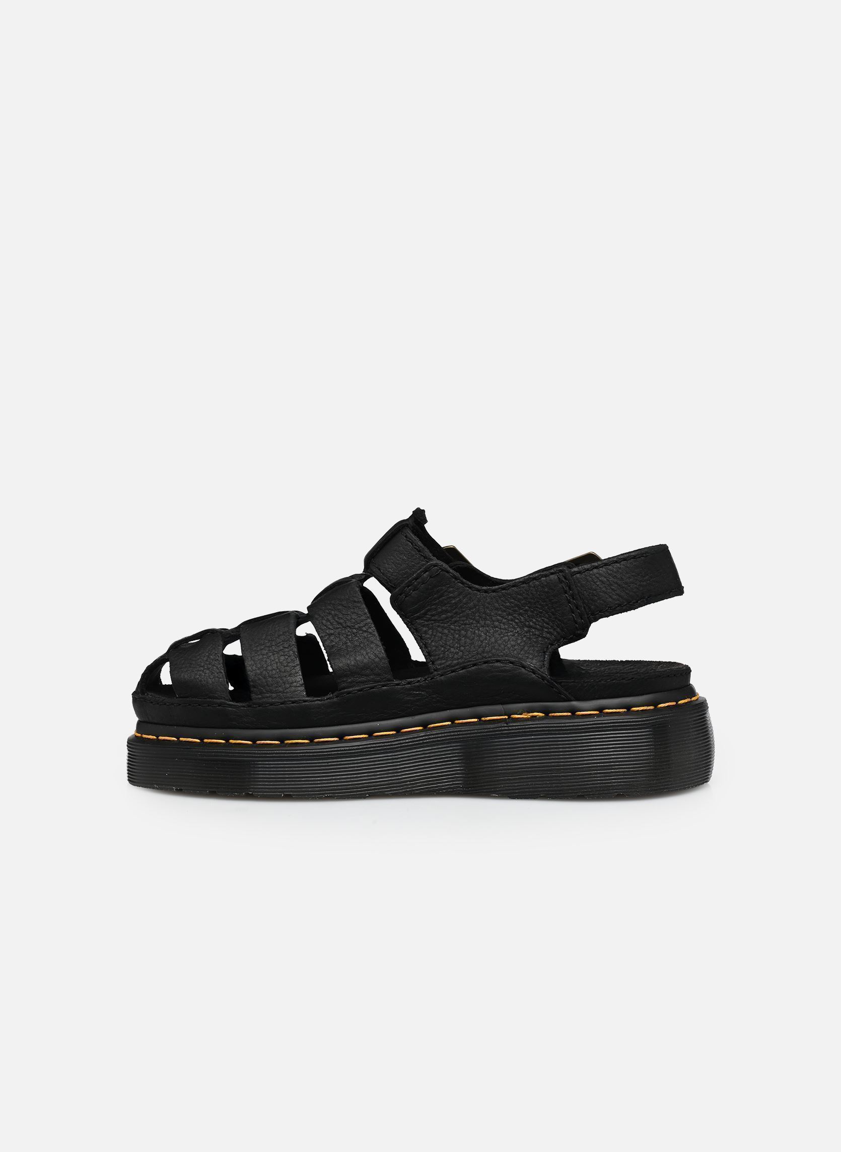 Keil- und Plateausandalen Wrenlie damen schwarz Dr. Martens Keil- und Plateausandalen Wrenlie damen schwarz BLACK GRIZZLY