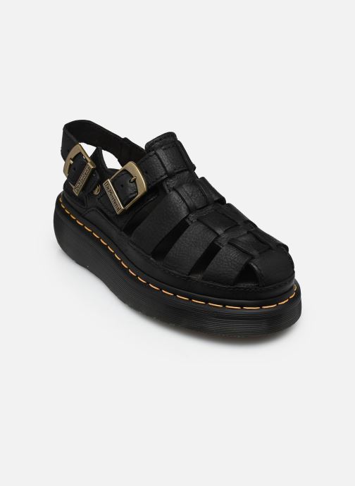 Dr. Martens Sandales compensées et plateformes Wrenlie femme noir