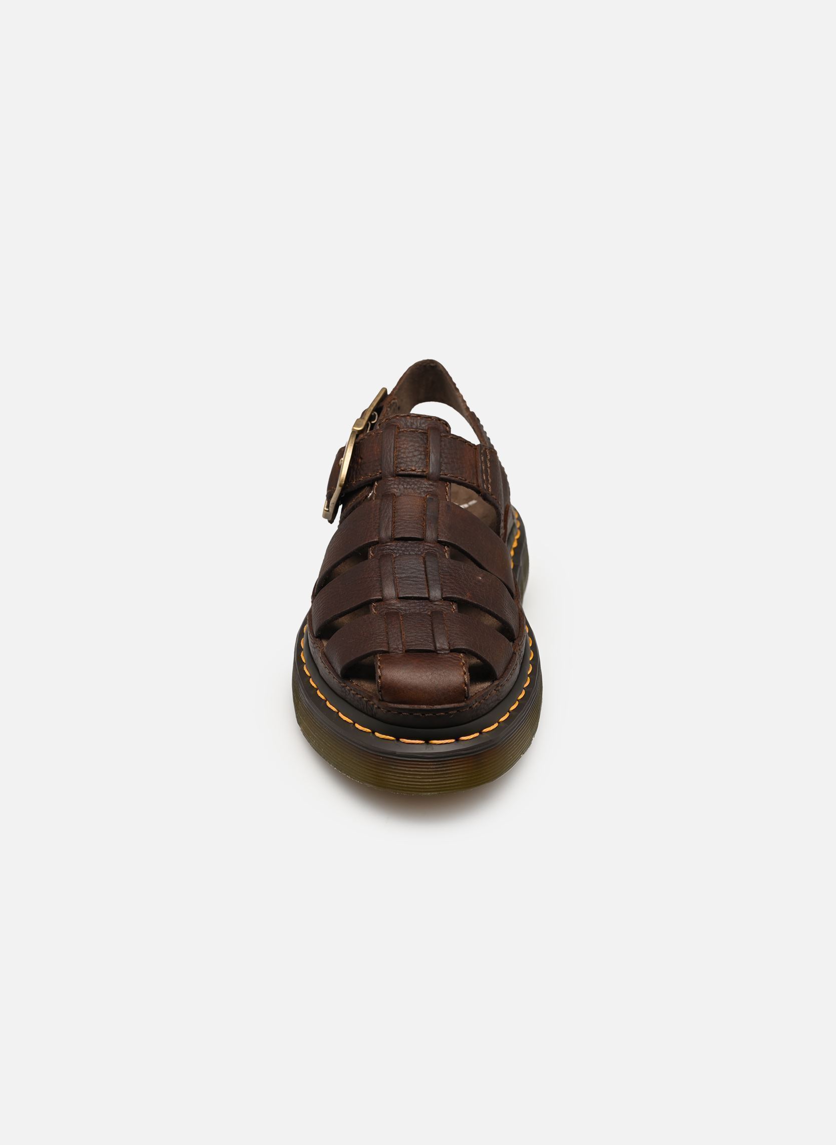 Sandalen met sleehak en plateau Wrenlie dames bruin Dr. Martens Sandalen met sleehak en plateau Wrenlie dames bruin DARK BROWN GRIZZLY